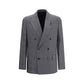 Lardini Gray Wool Oves Aries Blazer