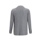 Lardini Gray Wool Oves Aries Full-Length Jacket