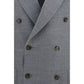 Lardini Gray Wool Oves Aries Full-Length Jacket