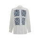 Max Mara White Silk Dress Shirt