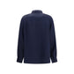 Max Mara Blue Silk Shirt