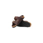 Birkenstock Brown Leather Flat Sandals