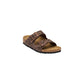 Birkenstock Brown Synthetic Flat Sandals