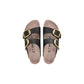 Birkenstock Black Synthetic Flat Sandals