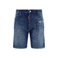 Dsquared² Blue Cotton Bermuda Shorts