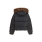 PINKO Brown Goose Down Full-Length Jacket