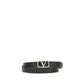 Valentino Garavani Black Calf Leather Bos Taurus Belt