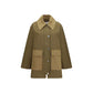 Ganni Bicolor Cotton Full-Length Jacket