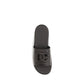 Dolce & Gabbana Brown Calf Leather Bos Taurus Flat Sandals