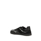 Dolce & Gabbana Black Calf Leather Bos Taurus Sneakers