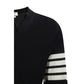 Thom Browne Black Wool Oves Aries Cardigan