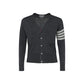 Thom Browne Gray Wool Oves Aries Cardigan