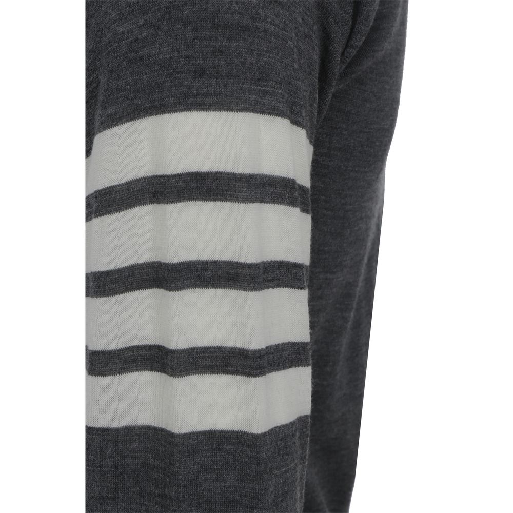 Thom Browne Gray Wool Oves Aries Cardigan