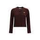 Maison Kitsuné Brown Wool Oves Aries Cardigan
