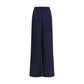 Max Mara Blue Silk Casual Pants