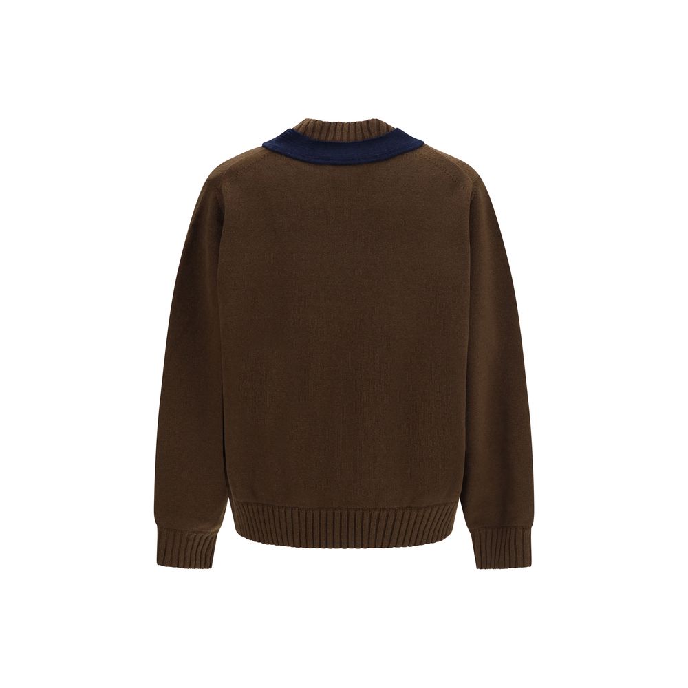 Sacai Brown Wool Oves Aries Sweatshirt