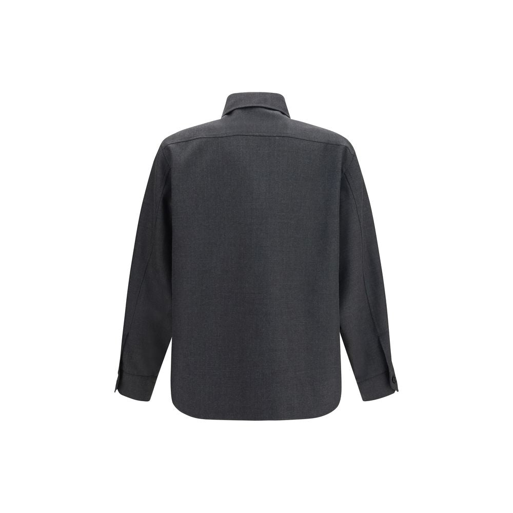 Valentino Garavani Gray Polyester Full-Length Jacket