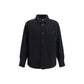 Valentino Garavani Black Cotton Full-Length Jacket