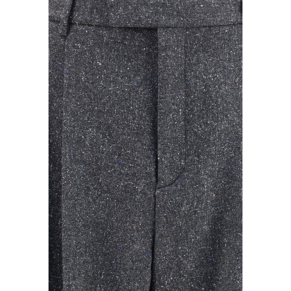 Valentino Garavani Gray Wool Oves Aries Pants