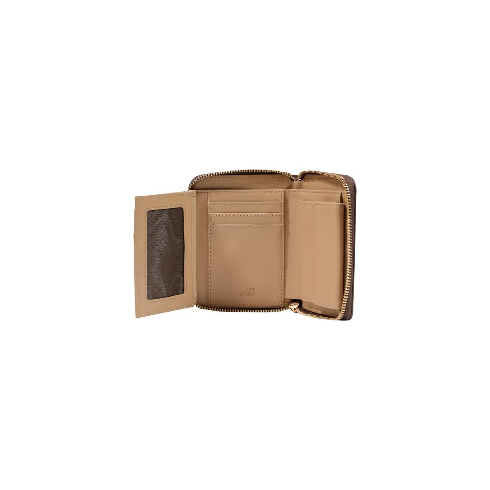 Love Moschino Brown Polyethylene Wallet