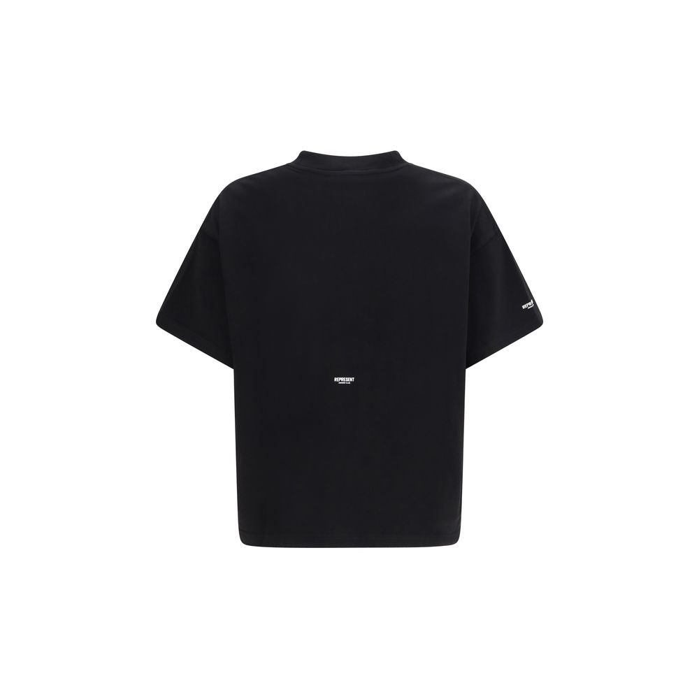 Represent Black Cotton T-Shirt
