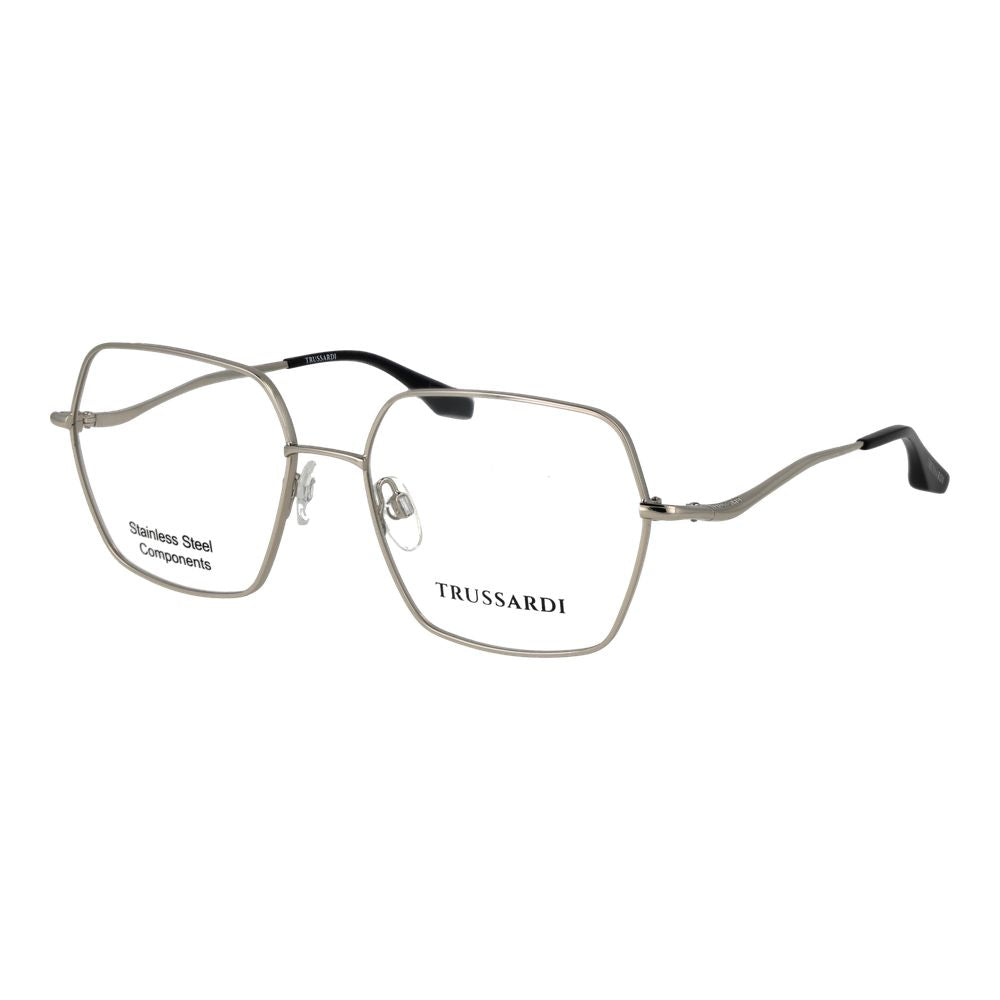 Trussardi Silver Stainless Steel Glasses (Frames)