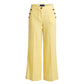 Trussardi Jeans Yellow Flax Women Pants