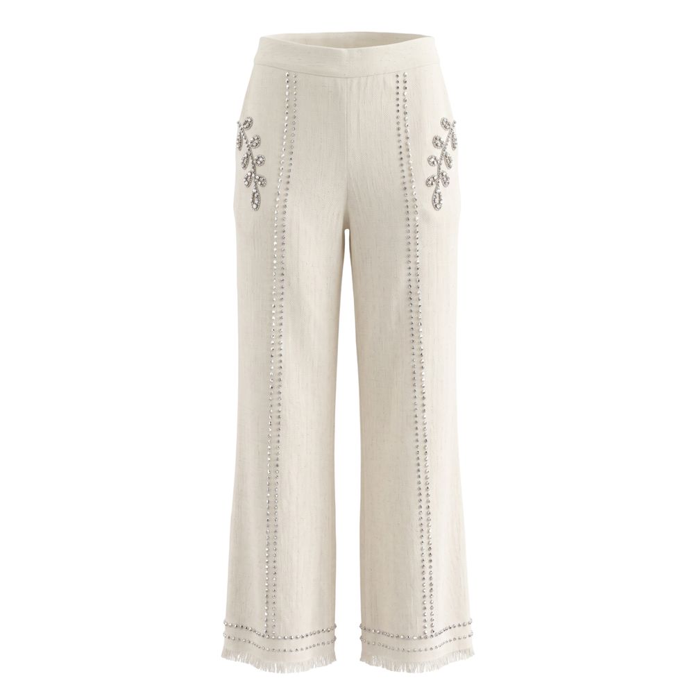 Trussardi Jeans White Cotton Women's Pants