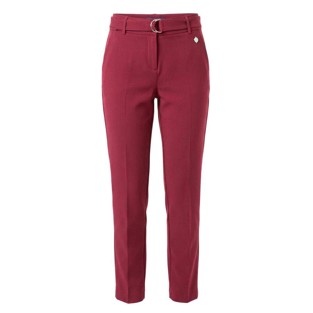 Trussardi Jeans Red Polyester Women Pants
