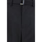 Sacai Black Polyester Casual Pants