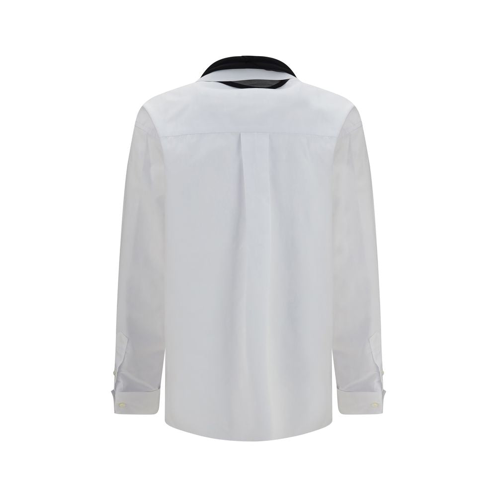 Sacai White Polyester Dress Shirt