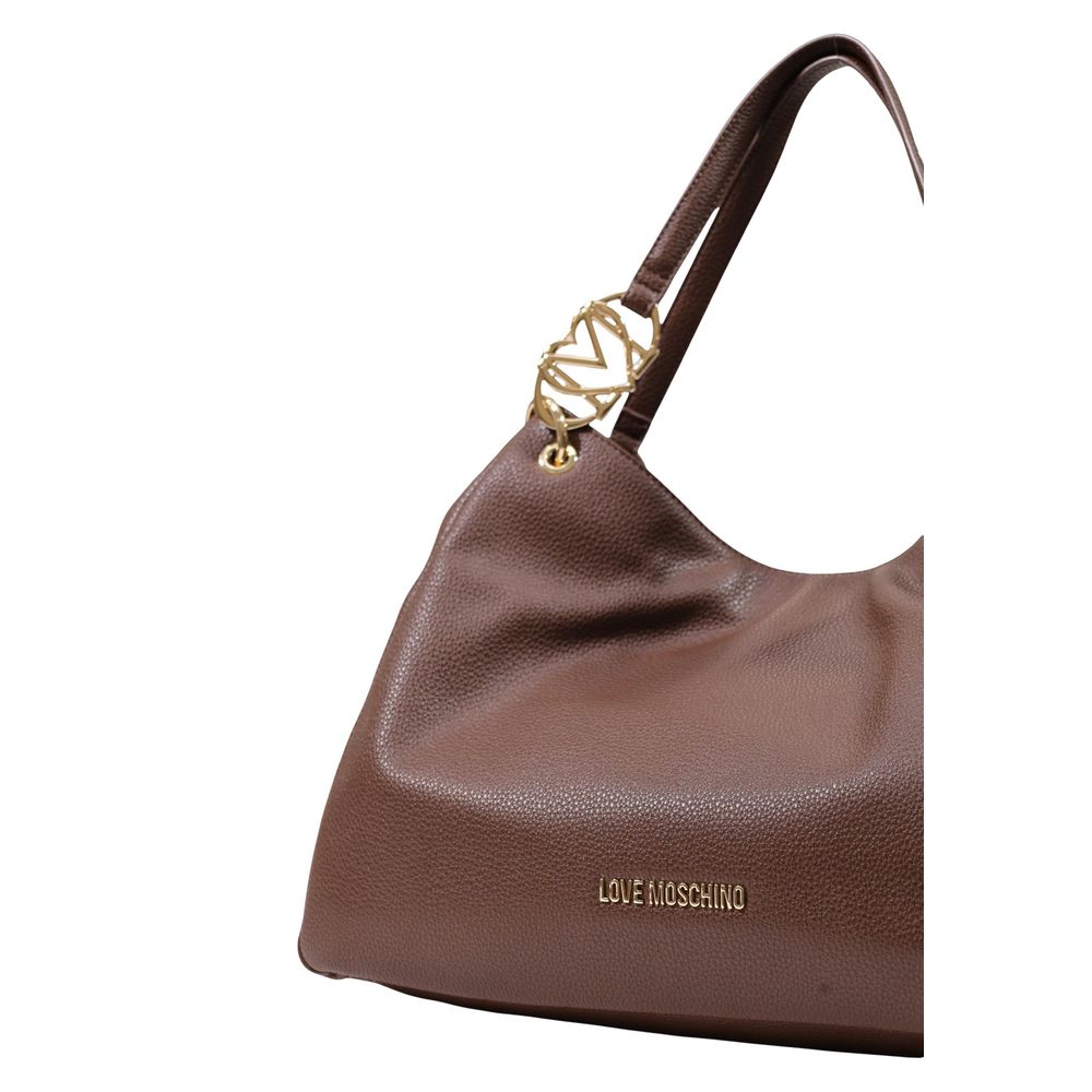 Love Moschino Brown Polyethylene Handbag