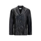 Magda Butrym Black Lambskin Blazer