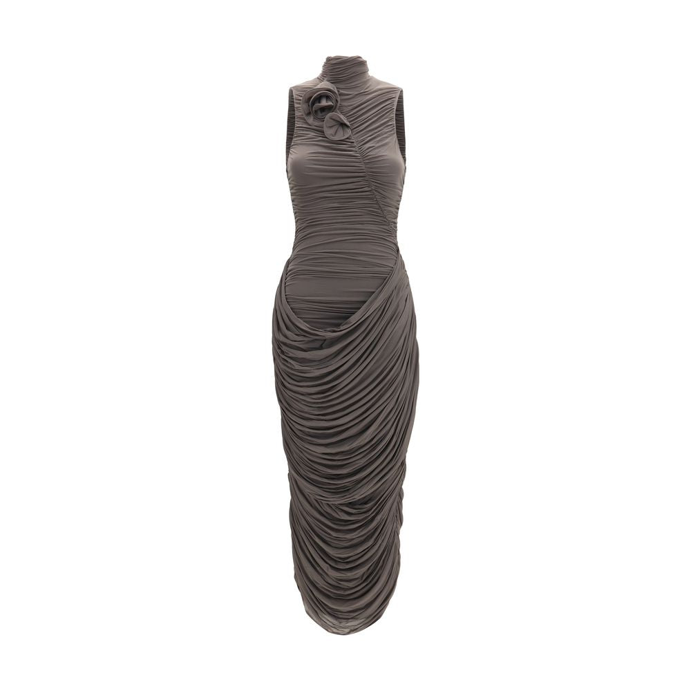 Magda Butrym Gray Copper Cocktail Dress