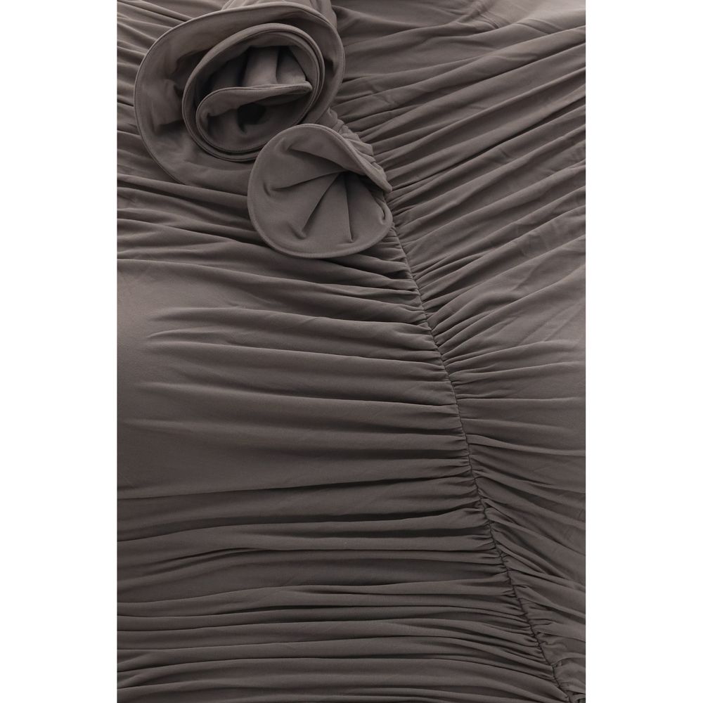 Magda Butrym Gray Copper Cocktail Dress