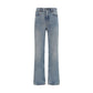 Golden Goose Blue Cotton Straight-Leg Jeans