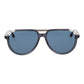 Trussardi Gray Acetate & Stainless Steel Sunglasses