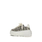 Casadei Multicolor Fabric Platform Sneakers