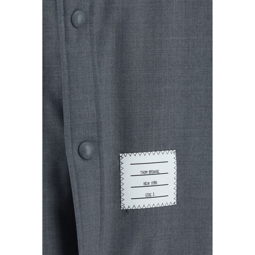 Thom Browne Gray Wool Oves Aries Dress Shirt