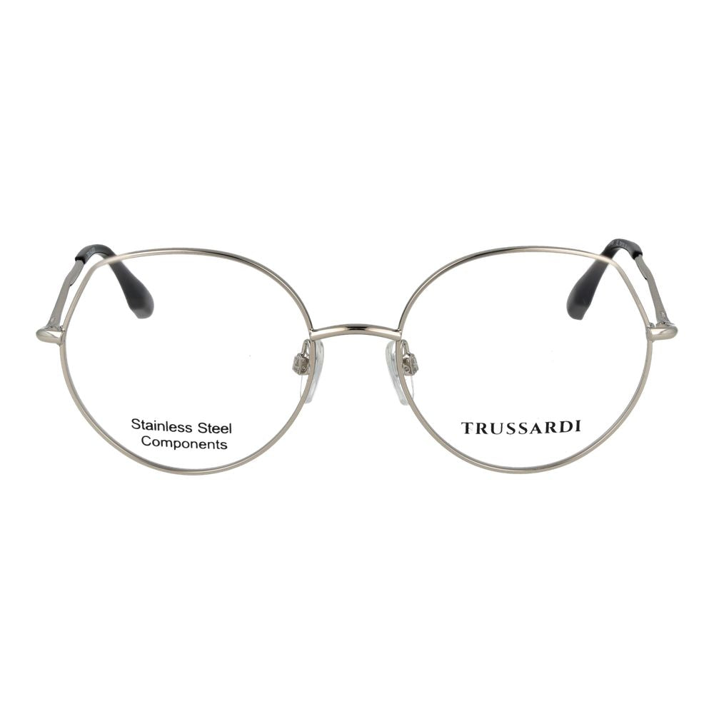 Trussardi Silver Stainless Steel Glasses (Frames)