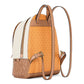 Michael Kors Orange Canvas Backpack