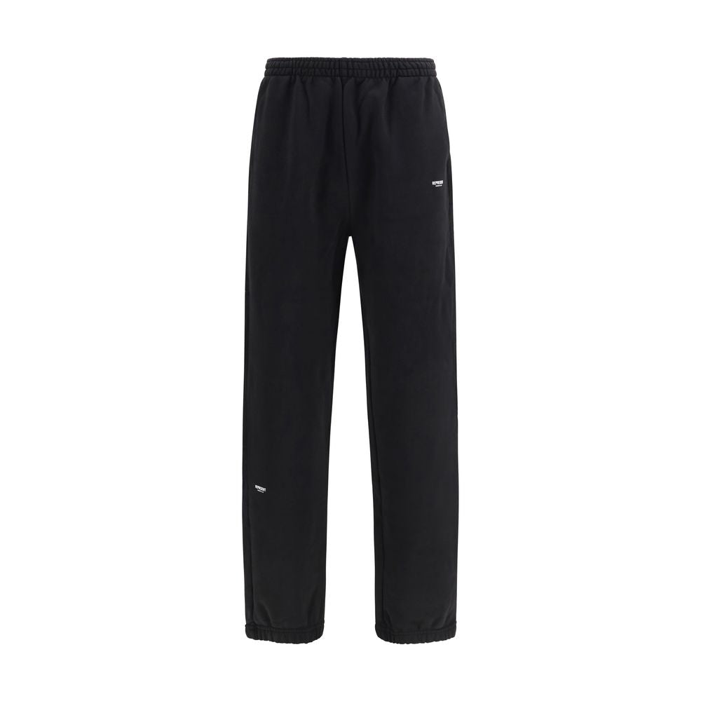 Represent Black Cotton Athletic Pants
