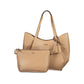 Guess Jeans Beige Polyurethane Women's Bag with Shoulder Handles