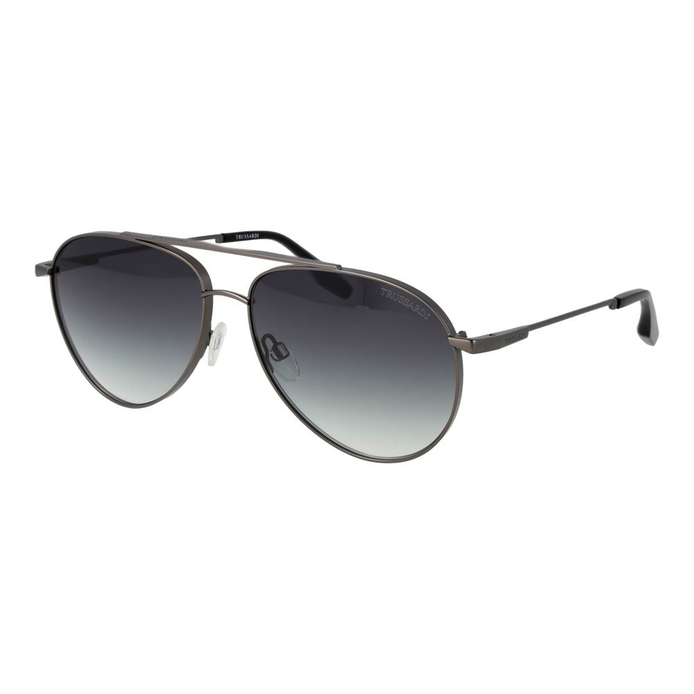 Trussardi Gray Stainless Steel Sunglasses