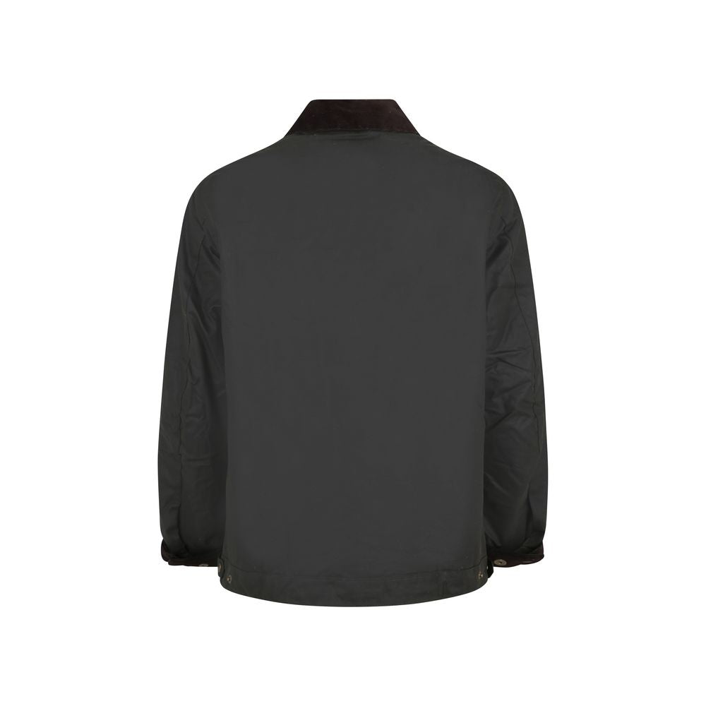 Barbour International Bicolor Cotton Full-Length Jacket