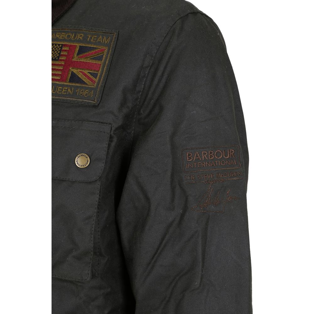Barbour International Bicolor Cotton Full-Length Jacket