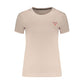 Guess Jeans Pink Cotton Womens T-Shirt