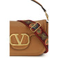 Valentino Garavani Beige Calf Leather Bos Taurus Shoulder Bag