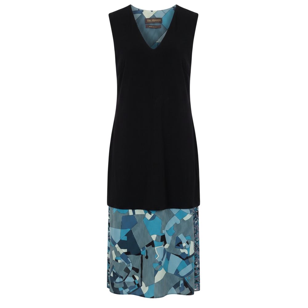 Trussardi Blue Silk Women Dress