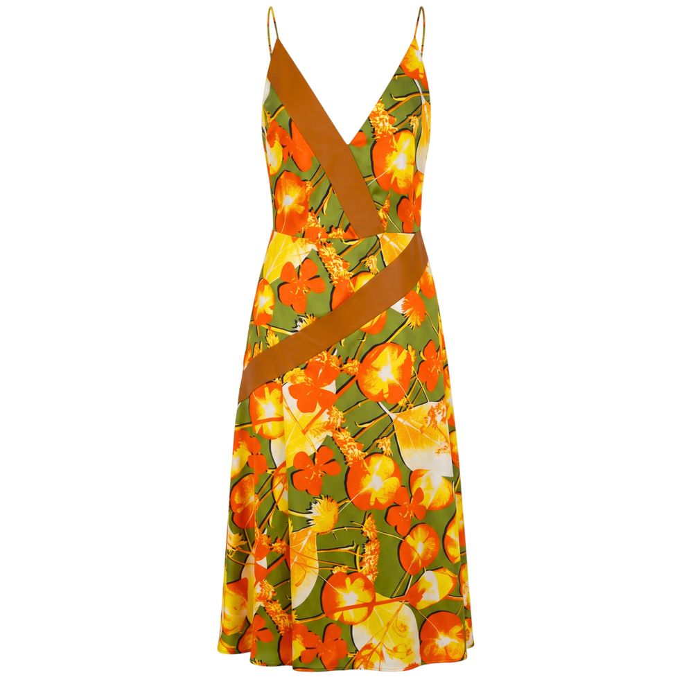 Trussardi Yellow Silk Women Dress